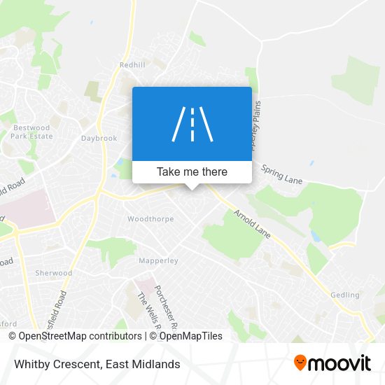 Whitby Crescent map