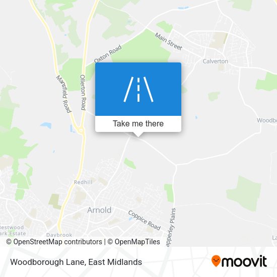 Woodborough Lane map