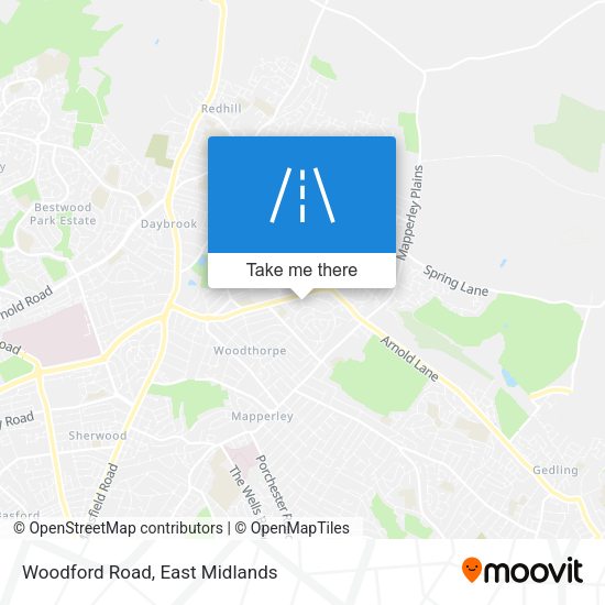 Woodford Road map