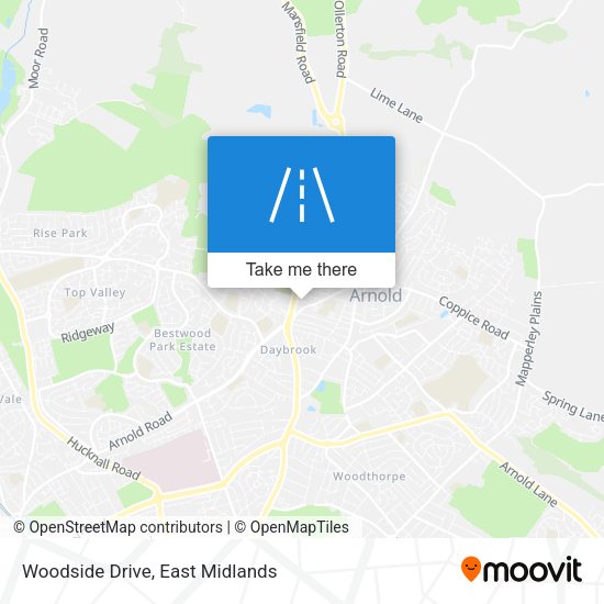 Woodside Drive map
