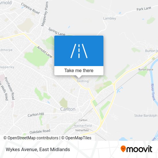 Wykes Avenue map