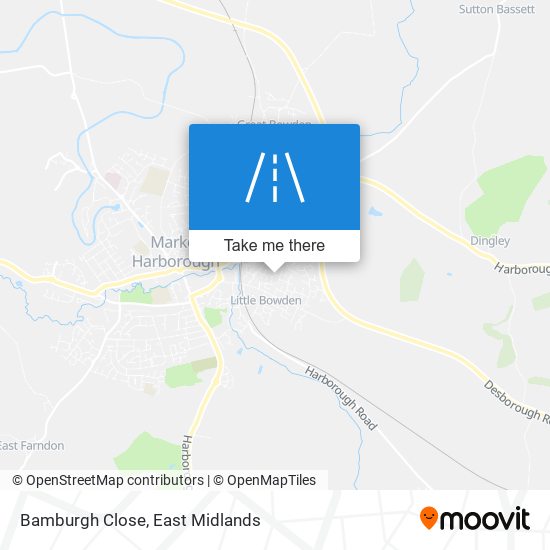 Bamburgh Close map