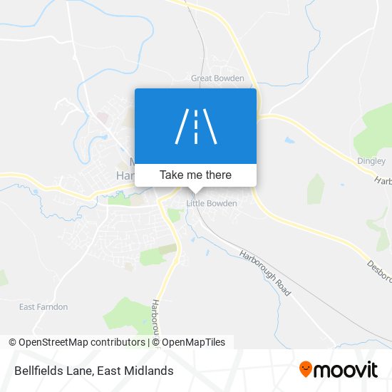 Bellfields Lane map