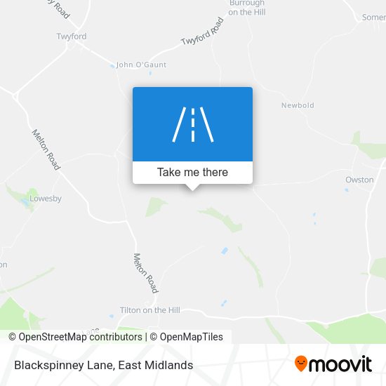 Blackspinney Lane map