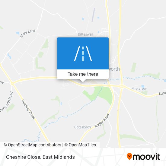Cheshire Close map