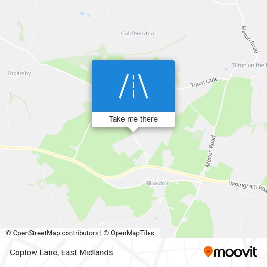 Coplow Lane map