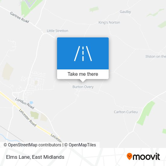 Elms Lane map