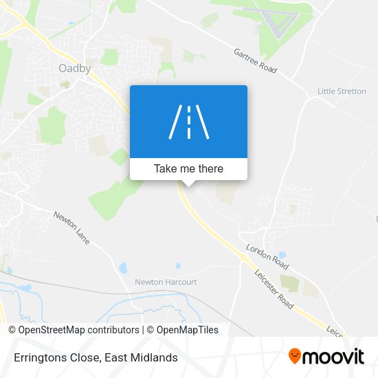 Erringtons Close map