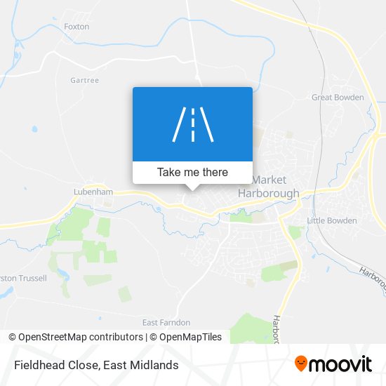 Fieldhead Close map