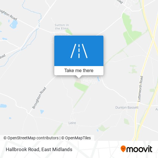 Hallbrook Road map