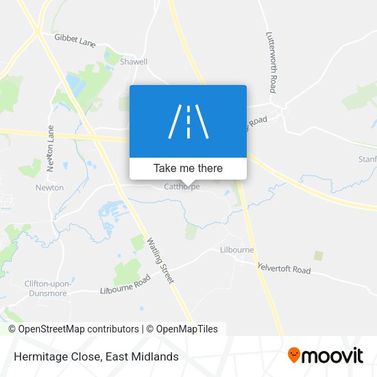 Hermitage Close map