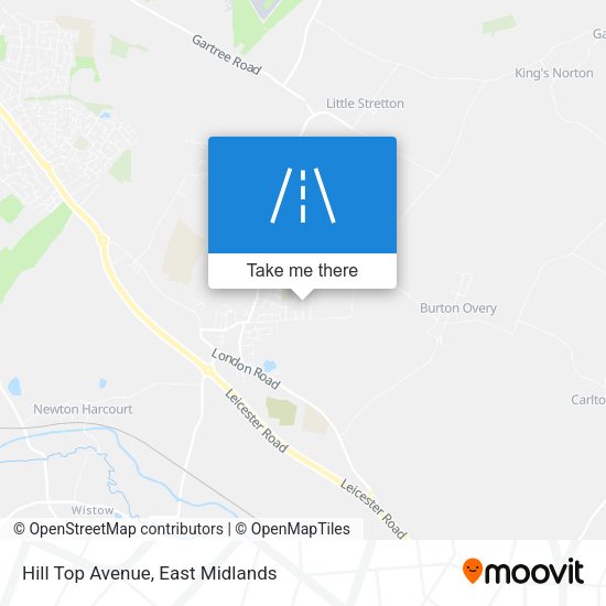 Hill Top Avenue map
