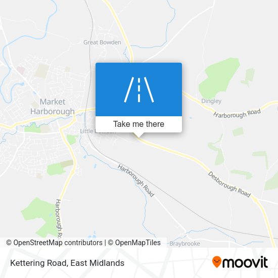 Kettering Road map