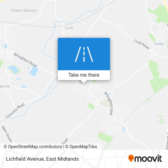 Lichfield Avenue map