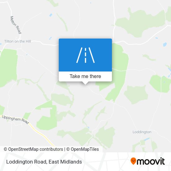 Loddington Road map
