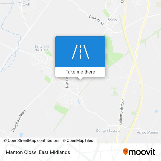 Manton Close map