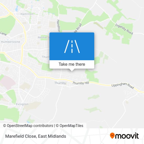 Marefield Close map