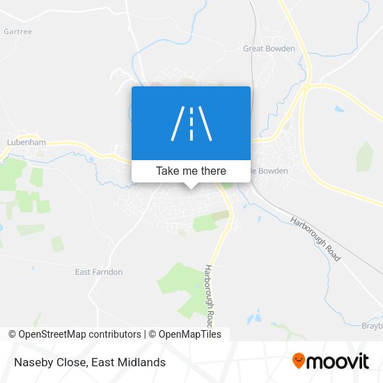 Naseby Close map