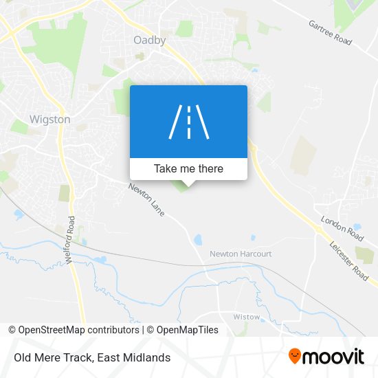 Old Mere Track map