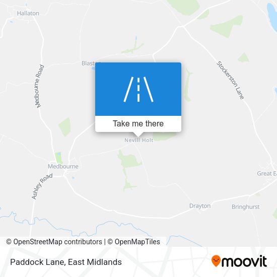 Paddock Lane map