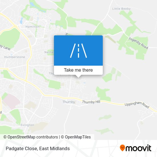 Padgate Close map