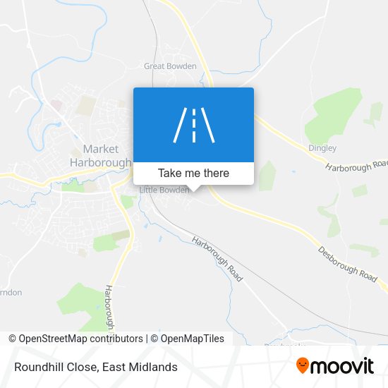 Roundhill Close map