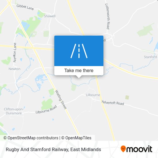 Rugby And Stamford Railway map