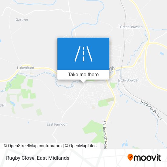 Rugby Close map