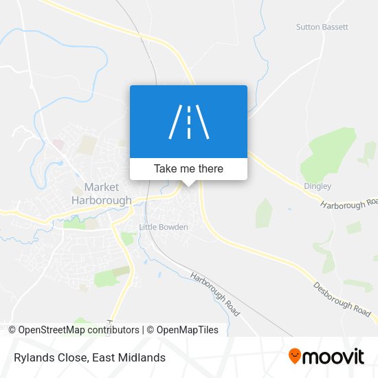 Rylands Close map