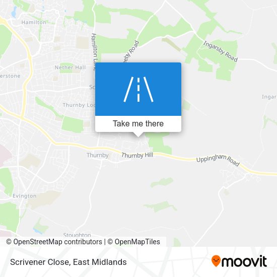 Scrivener Close map