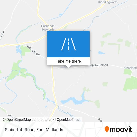 Sibbertoft Road map