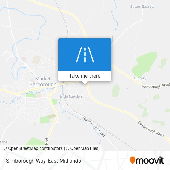 Simborough Way map