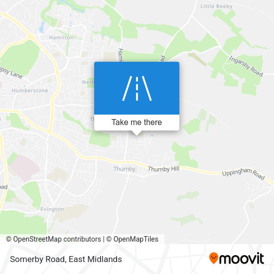 Somerby Road map
