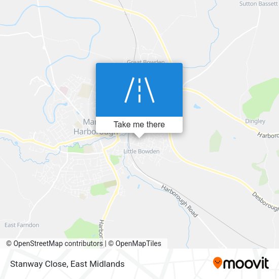 Stanway Close map