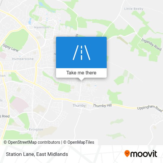 Station Lane map