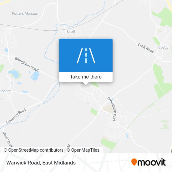 Warwick Road map