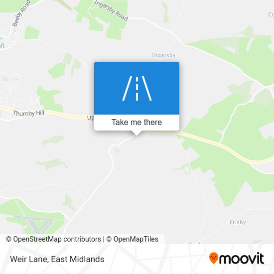 Weir Lane map