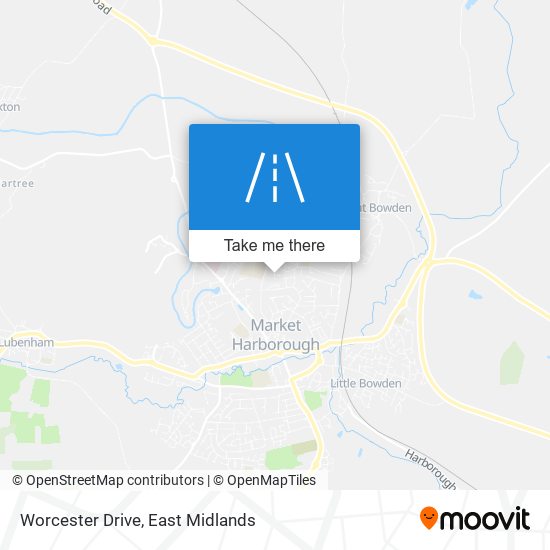 Worcester Drive map