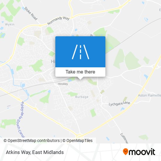 Atkins Way map