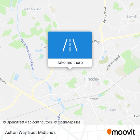 Aulton Way map