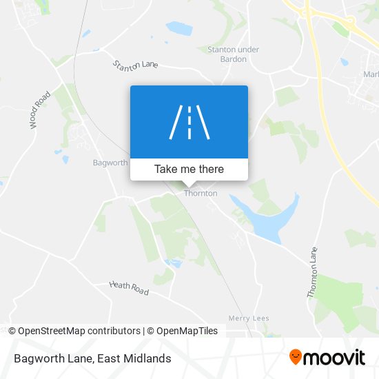 Bagworth Lane map