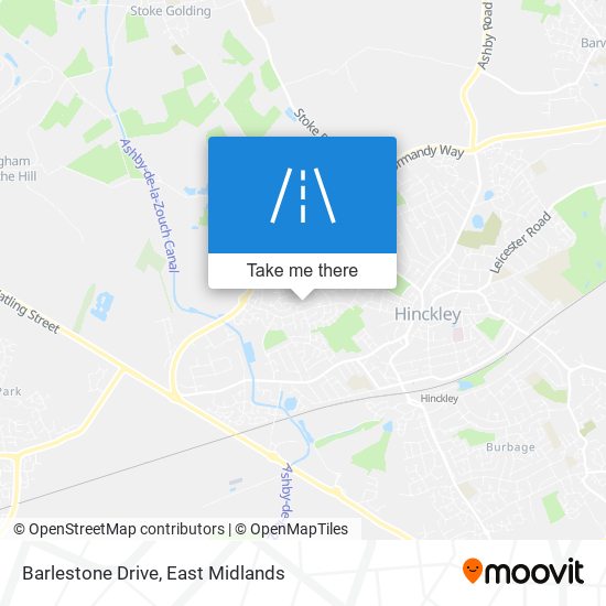 Barlestone Drive map