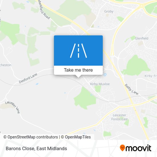 Barons Close map
