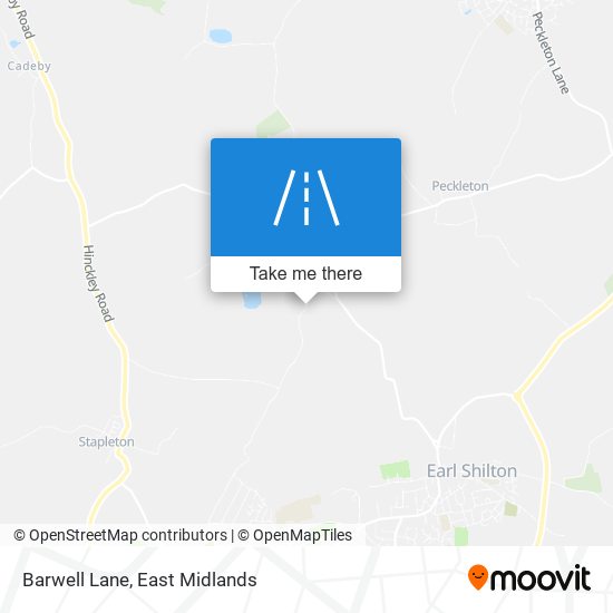 Barwell Lane map