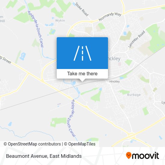 Beaumont Avenue map