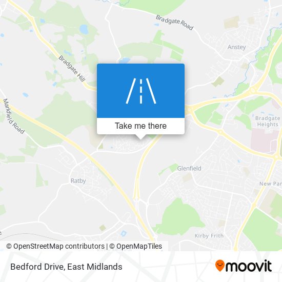 Bedford Drive map