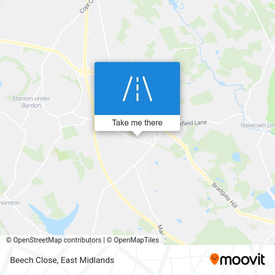Beech Close map