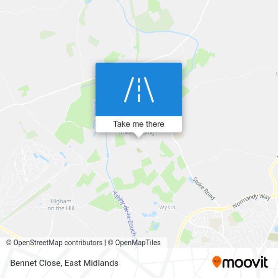 Bennet Close map