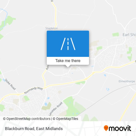 Blackburn Road map