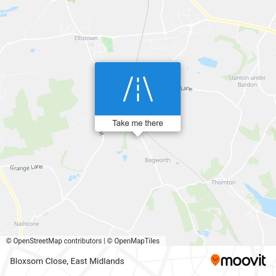Bloxsom Close map